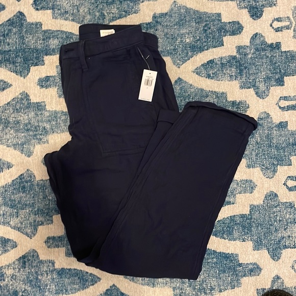 Ever worn, linen like material, navy blue - Picture 1 of 2